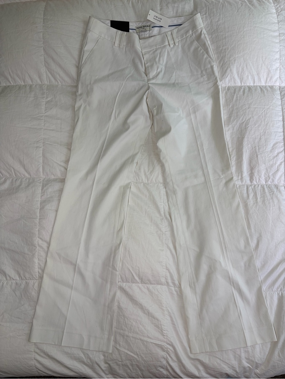 Banana Republic Ryan Fit Womens Size 6 White Straight Leg Dress Pants NWT